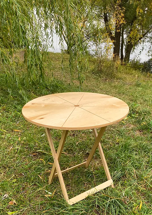 Folded table van life