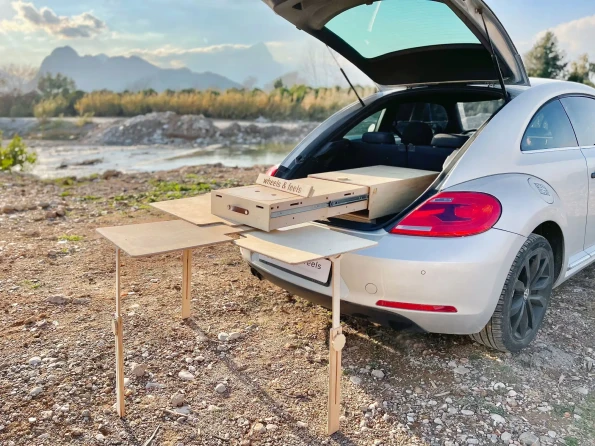 Portable car kitchen voyagers for any trunk