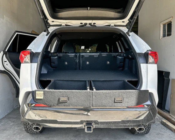 Sliding drawers in trunk Toyota RAV4 prime