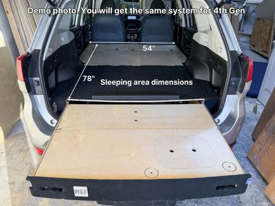 Sleeping platforms subaru forester 4thgen