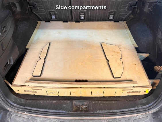 Subaru outback side compartments