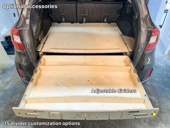 Subaru outback storage drawer dividers