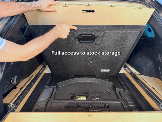 Subaru outback spare tire access