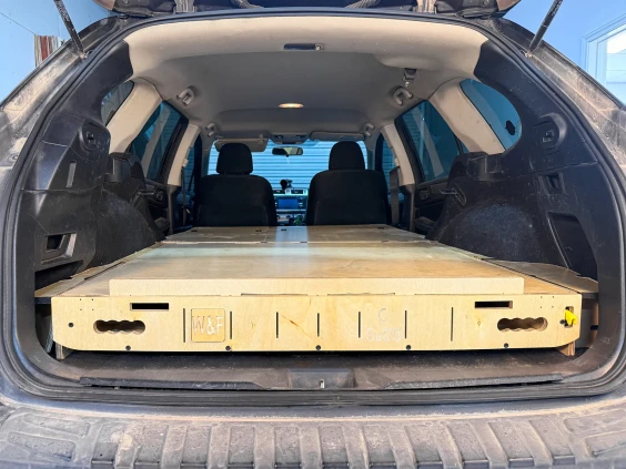 Subaru outback drawer system