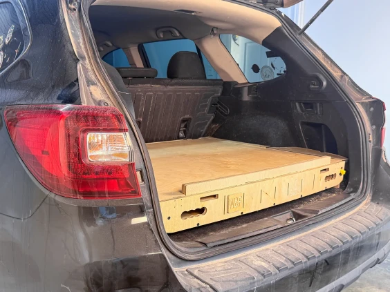 Subaru outback storage system drawer