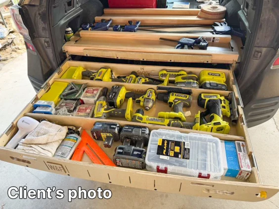 Clients photo subaru outback storage system