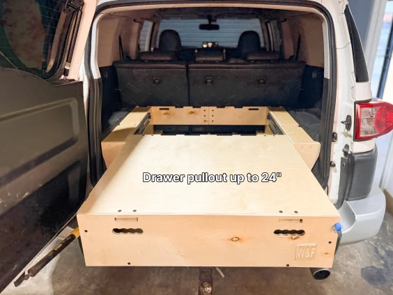 Toyota fj cruiser storage system pullout function