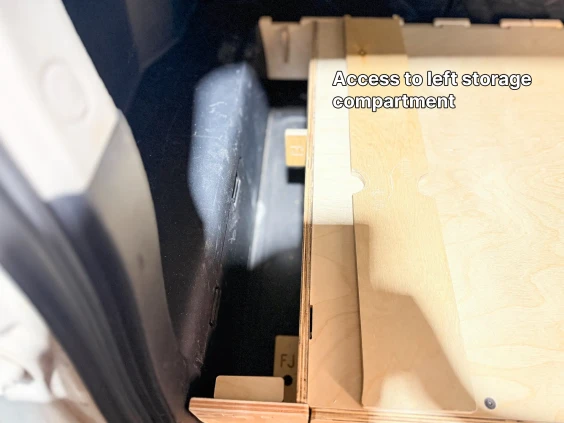 Toyota fj cruiser storage system left storage
