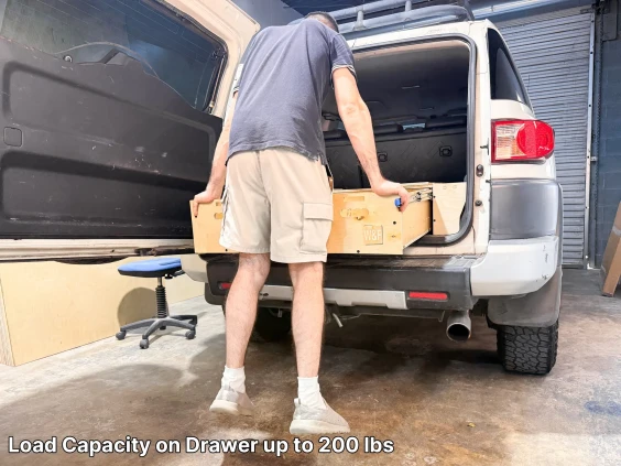 Toyota fj cruiser heavy duty storage system