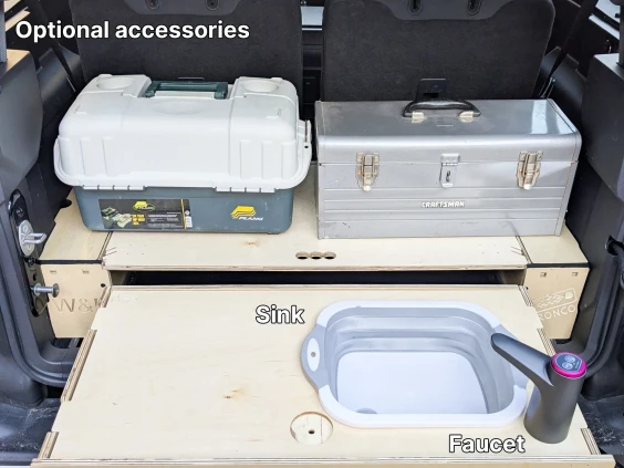 Kitchen storage system ford bronco 2doors