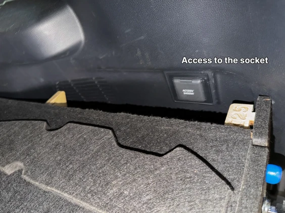 Socket access storage system land cruiser