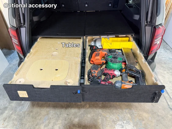 Tables storage system land cruiser