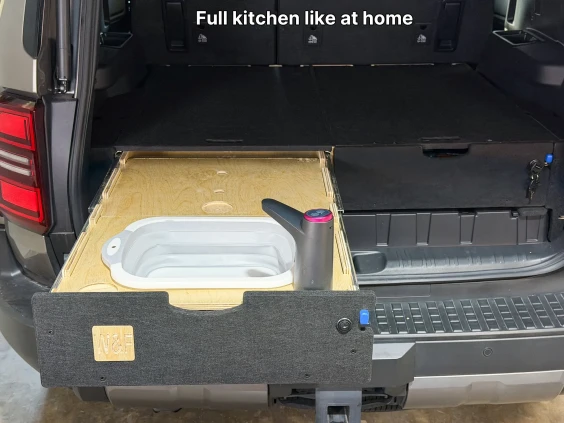 Kitchen storage system land cruiser