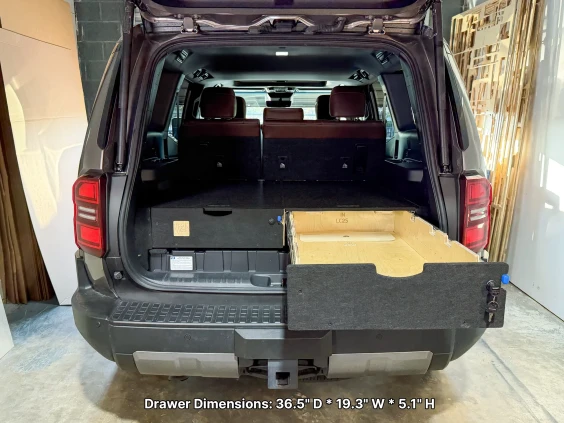 Carpet storage system land cruiser