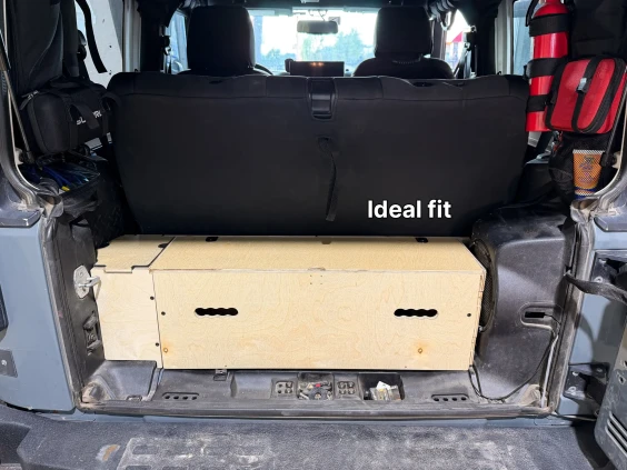 Jeep wrangler jk storage system