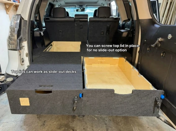 Pullout lid drawers lexus460