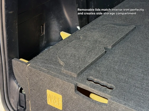 Side compartments drawers lexus460