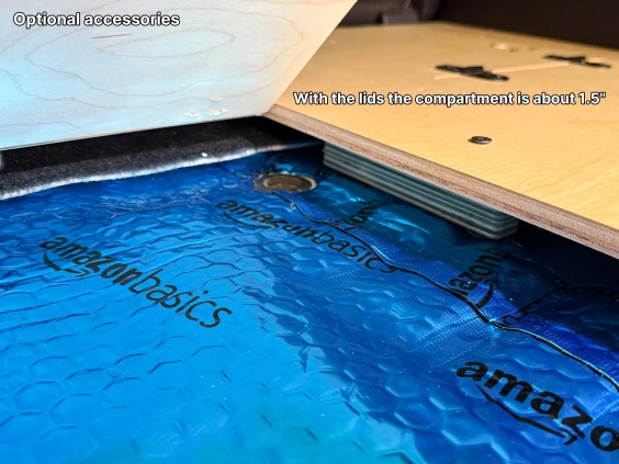 Trunk mounting base storage access lexus460