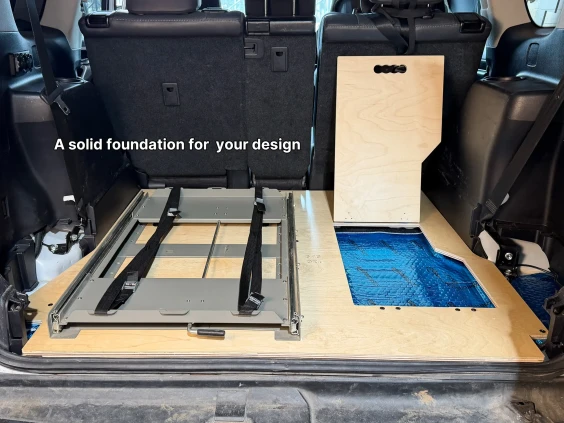 Trunk mounting base for any equipement lexus460