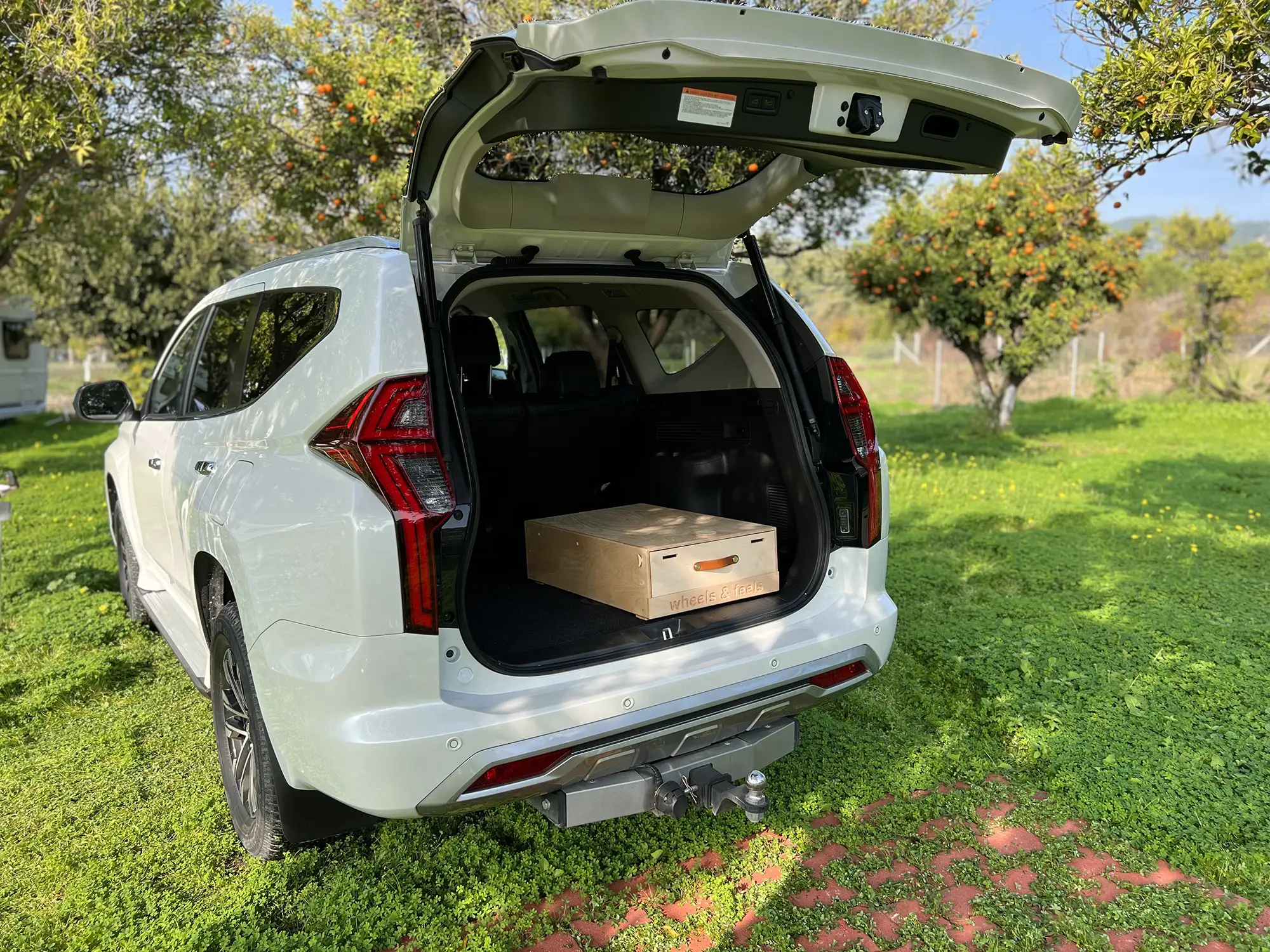 Trunk kitchen with table