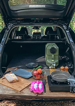 The Kitchen for Toyota RAV4 (2019+). The Cargo Drawer+Tables