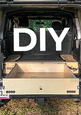The DIY PreCut Kit - Cargo Drawer for Jeep Wrangler JLU with/without sub