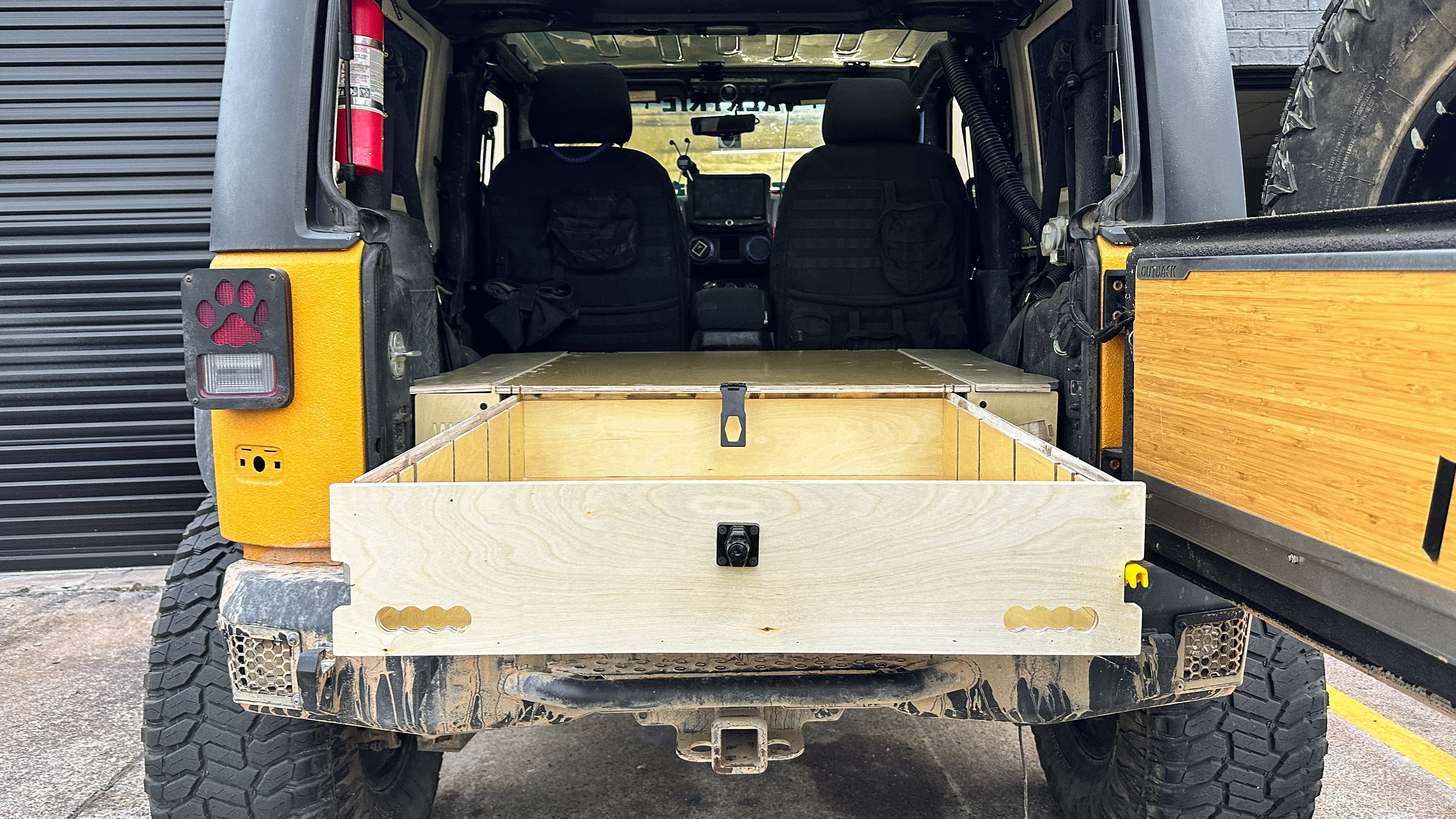 Door jk rear storage