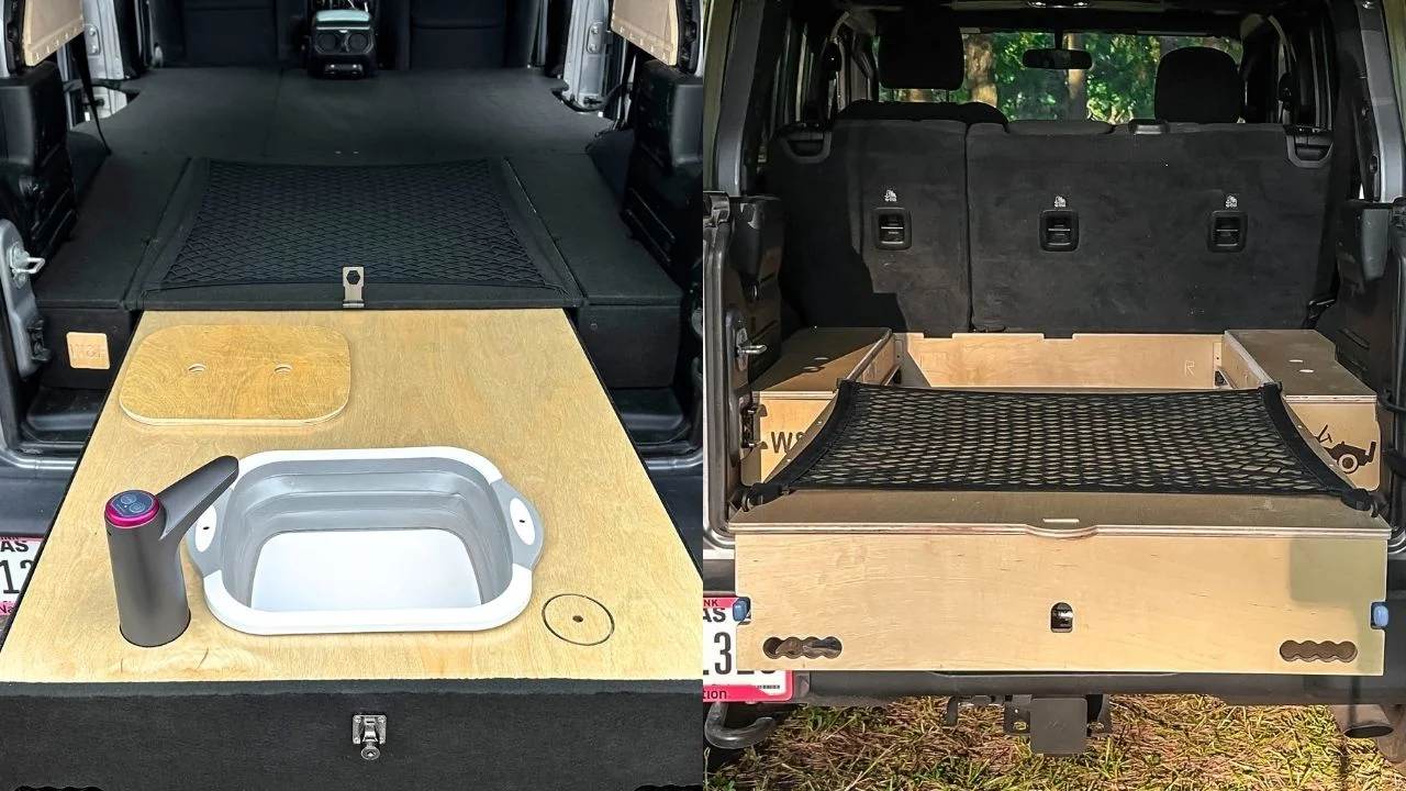 Cargo drawer jeep wrangler jlu