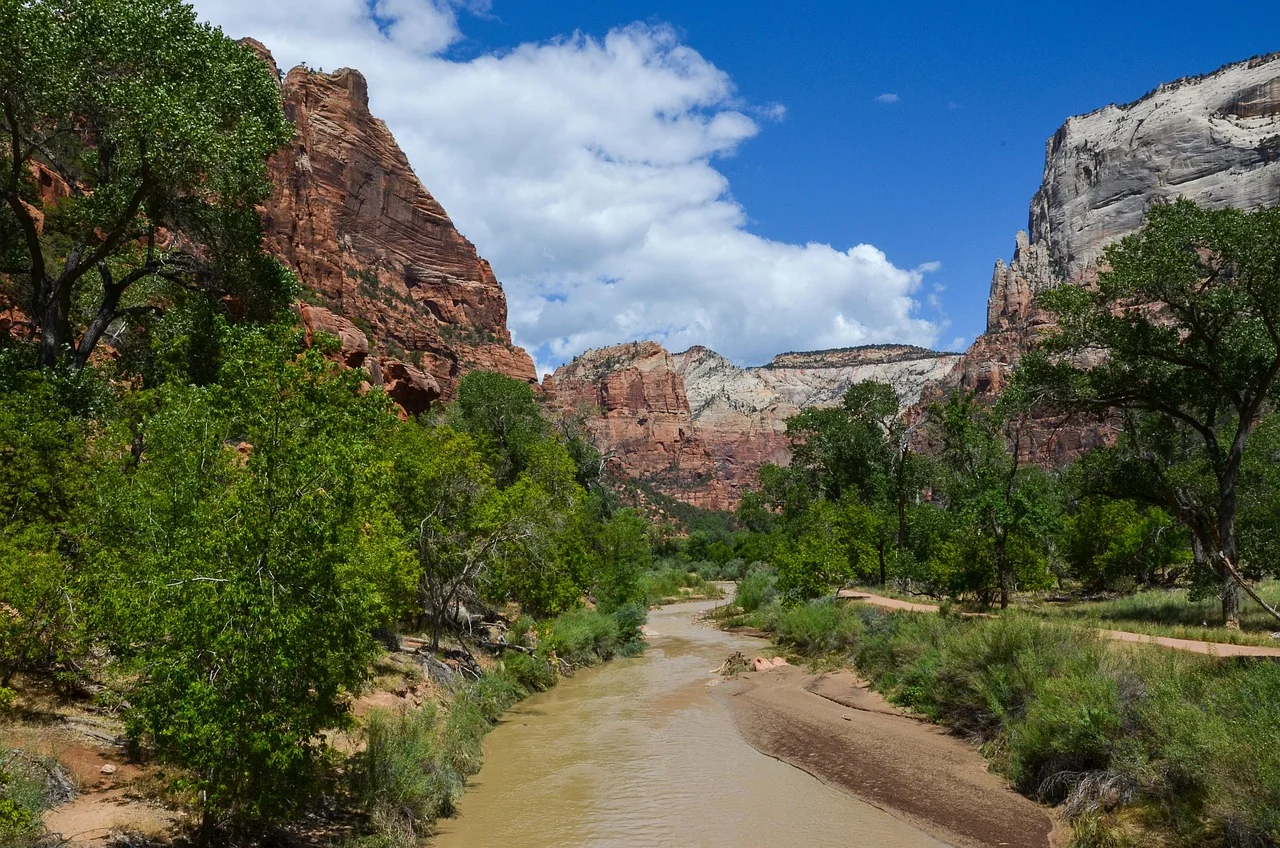 Sky in zion national park