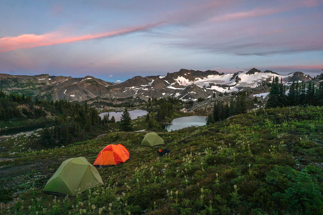 Camping in the forest