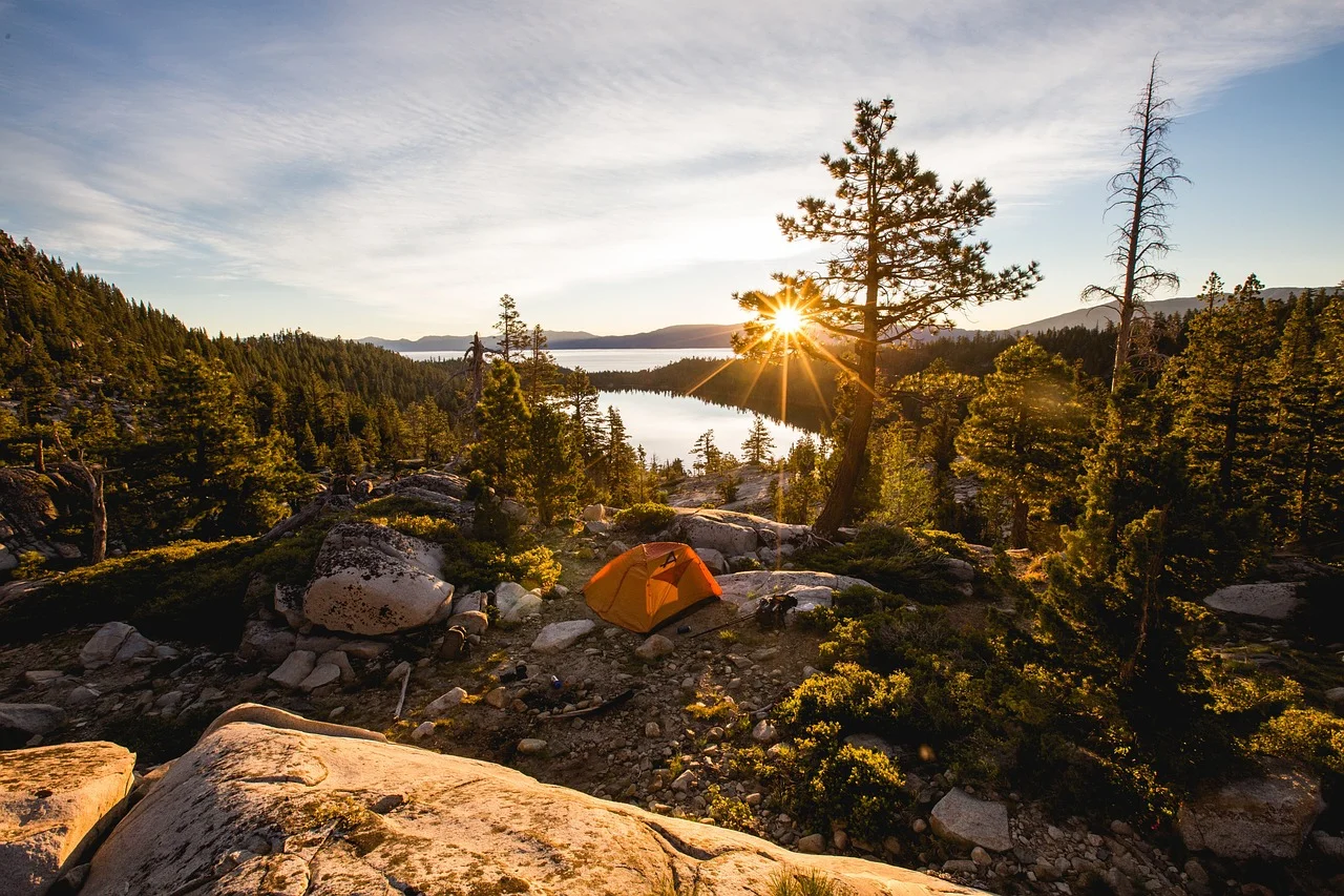 Comfortable rest in nature