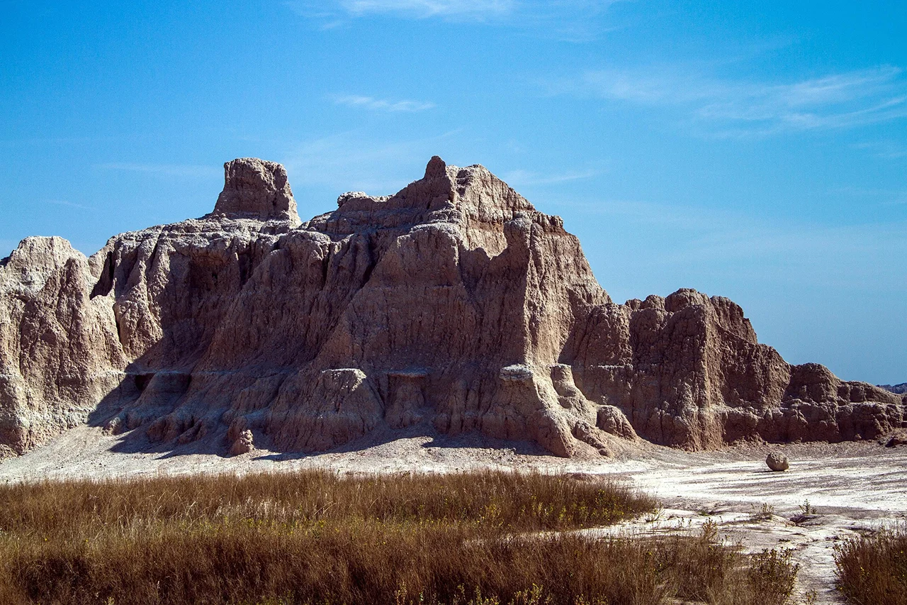 Atmospheric badlands national park south dakota