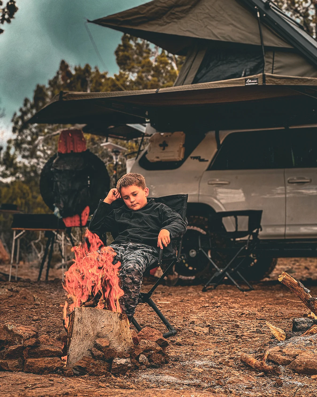 Family camping