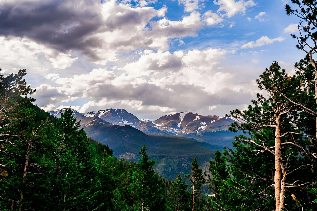 Beautiful nature in rocky mountain national park