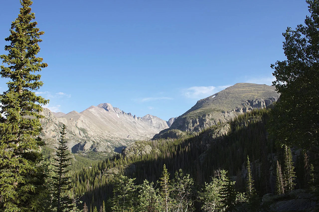 Beautiful nature in rocky mountain national park