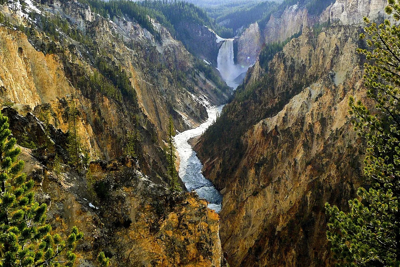 Yellowstone national park lower falls