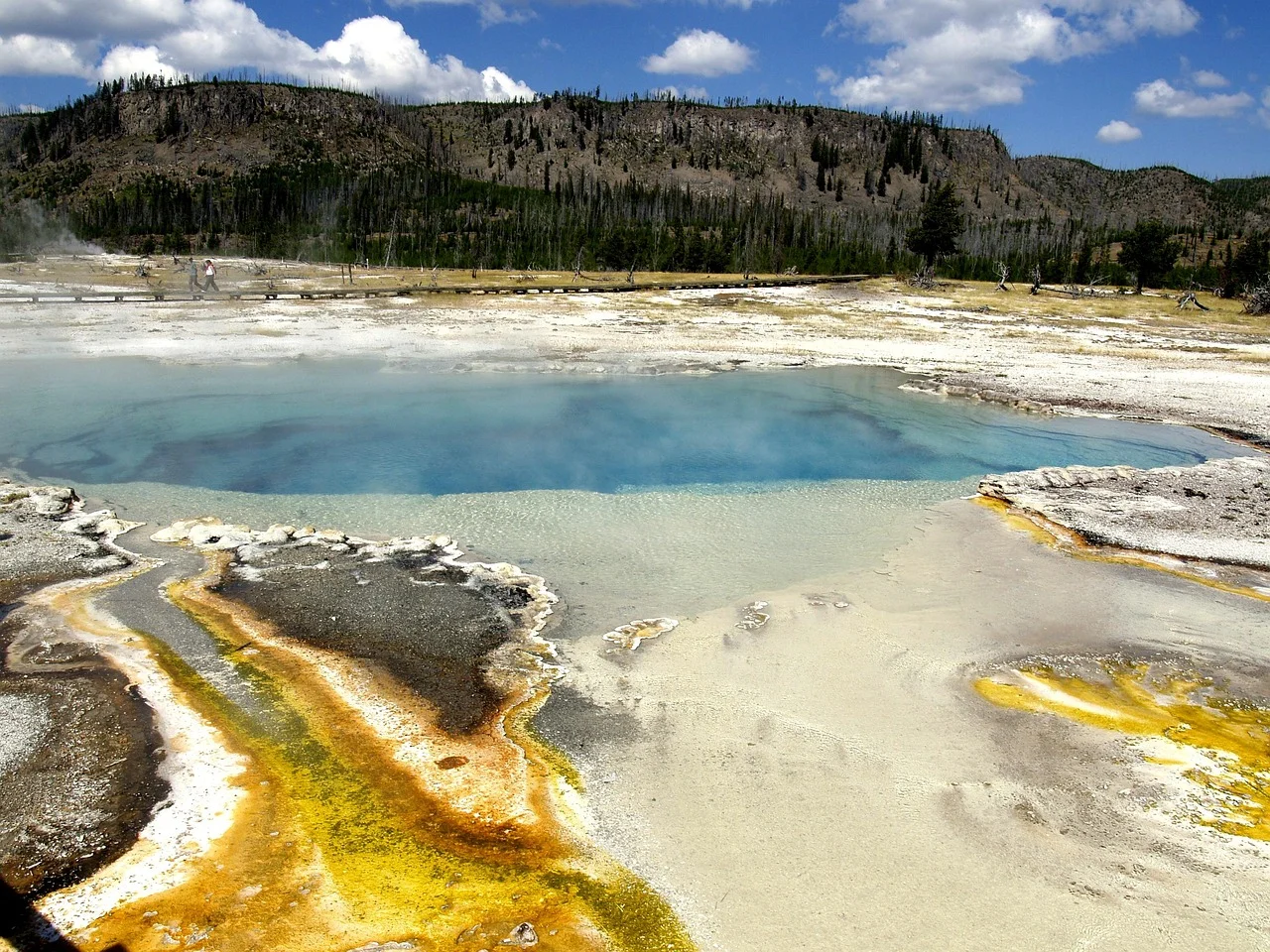 Grand prismatic spring yellowstone
