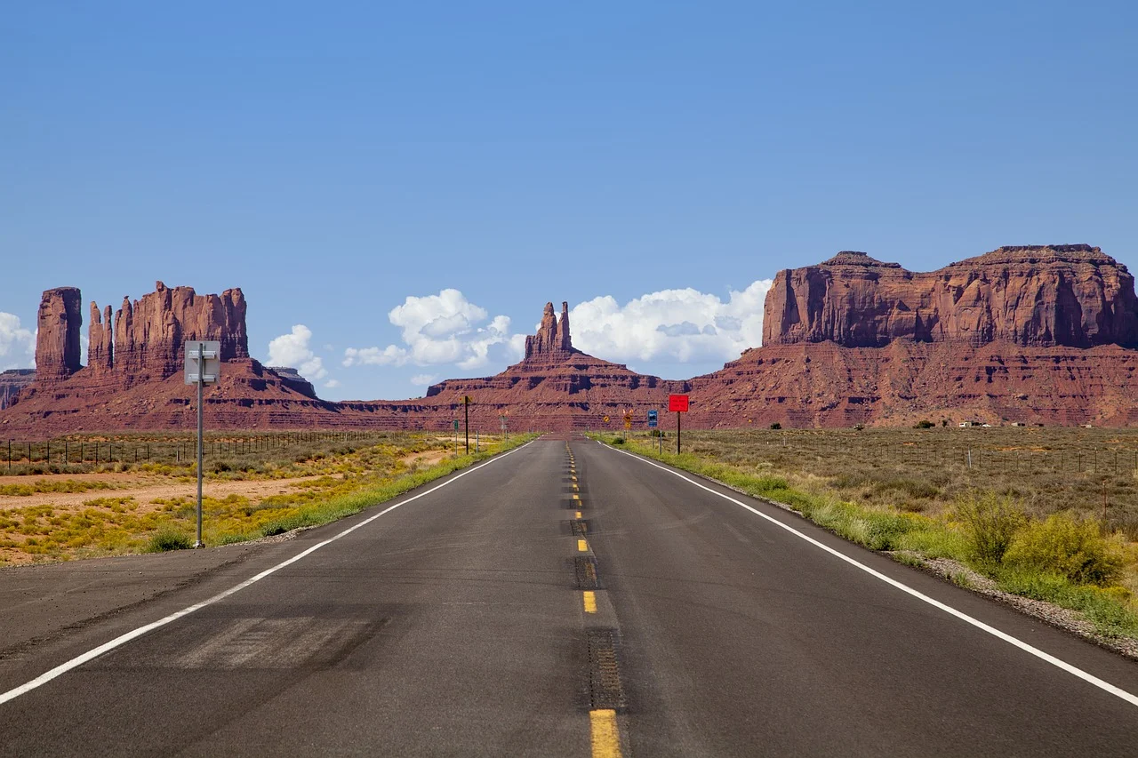 Road car mountains
