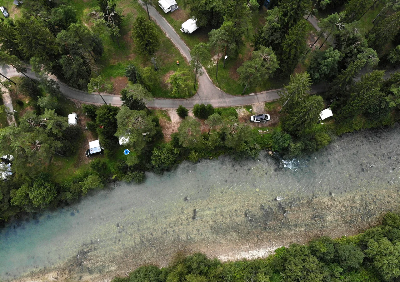 Cars on a vacation trip