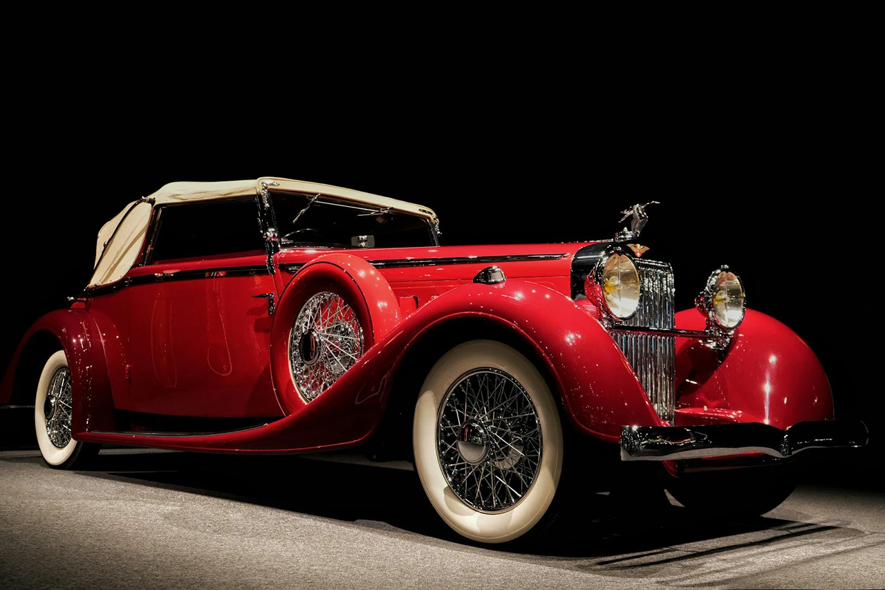 Ferrari exhibit at the petersen auto museum